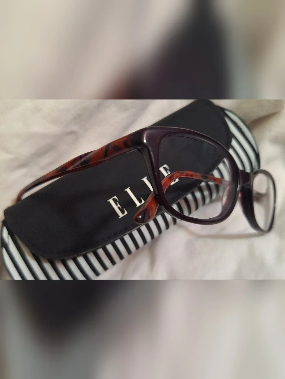 Elle Women's Glasses In Plum/red